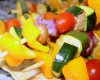 Brochettes de légumes au barbecue