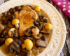 Chapon aux marrons et aux champignons