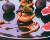 Profiteroles au foie gras et compotée de figues