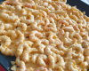 Macaroni à la vanille crevettes