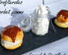 Profiteroles à la pomme, caramel et chantilly au Cidre