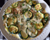 Gratin de courgettes aux ravioles maison