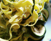 Tagliatelles aux courgettes citronnées