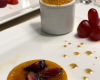 Crème brûlée au foie gras PIERRE de CHAUMEYRAC et fruits secs concassés