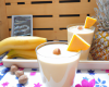 Smoothie peche ananas et noix de coco