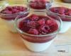 Panna cotta italienne aux framboises