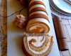 Buche roulée façon tiramisu et speculoos au latte macchiato caramel