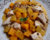 Poulet froid aux fèves, sauce mangue