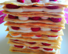 Millefeuilles à la gelée de framboises