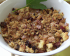 Crumble à la provençale et ses petits lardons