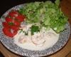 Salade de crevettes et sa sauce boursin