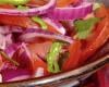 Salade indienne aux oignons rouges