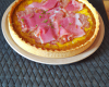 Tarte à la moutarde et au jambon