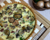 Quiche maison aux courgettes et aux champignons