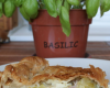 Tourte aux courgettes et basilic frais