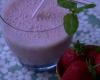 Smoothie fraises et menthe