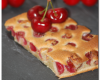 Clafoutis aux cerises et la pâte de pistache