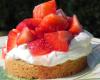 Fraises, chantilly de mascarpone sur shortbread