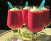 Verrines de mousse aux fruits rouges