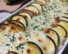 Gratin de courgettes aux deux fromages