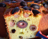 Cake aux olives et aux lardons