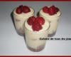 Verrine de tiramisu aux framboises