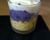 Verrine potimarron, vitelotte, camembert