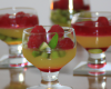 Verrines de kiwi et framboises