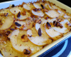 Gratin de poires williams aux amandes et noisettes concassées