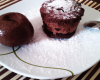 Fondant au chocolat vanille et coco râpée