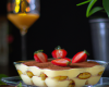 Tiramisu léger aux fraises et pointe d'alcool parfumé