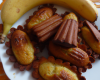 Madeleines au chocolat et à la banane