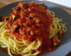 Spaghetti de courgettes à la bolognaise