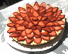 Tarte traditionnelle aux fraises et à la crème pâtissière