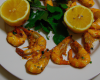 Crevettes au citron et aux herbes