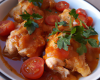 Poulet aux tomates confites