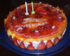 Entremet fraises-framboises