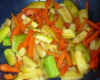 Légumes au wok carottes et courgettes