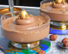 Mousse au chocolat aux éclats de noisettes