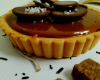 Tartelette chocolat, caramel sur fond de spéculoos