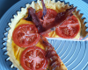 Quiche tomatée aux lardons et bleu