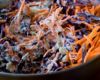 Salade de coleslaw au chou rouge et aux carottes