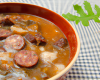 Andouille de Vire en soupe de châtaignes