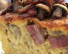 Cake aux champignons et bacon