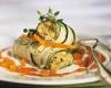 Roulade de courgettes aux poivrons