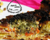 Quiche aux brocolis, carottes, oignons et roquefort