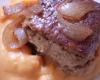 Parmentier de boudin au crémeux de marrons compotés d'oignons caramélisés au melfor