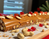 Bûche de Noël aux cacahuètes