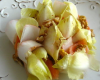 Salade d'endive aux noix et au saumon fumé