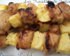 Brochettes de poulet à l'ananas maison